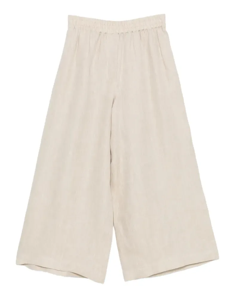 Max Mara Felino Cropped-Hose mit elastischem Bund - Nude Nude