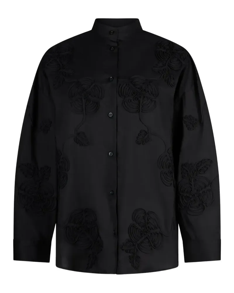 Liu Jo Hemd mit Mandarinkragen - Schwarz Schwarz