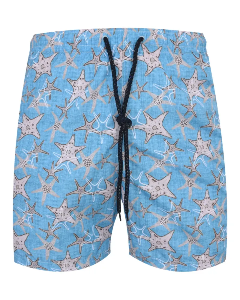 Drumohr  drawstring slub-texture shorts - Blau Blau