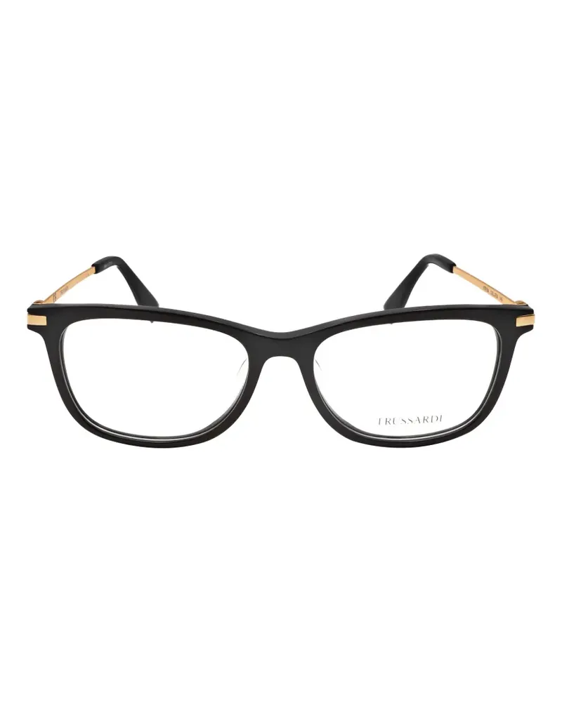 Trussardi rectangle-frame glasses - Schwarz Schwarz