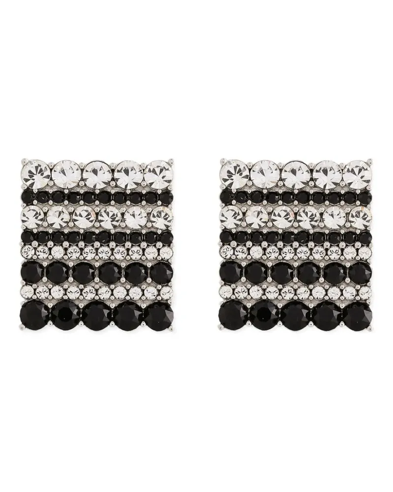 Dolce & Gabbana Manschettenknöpfe mit Strass - Silber Silber
