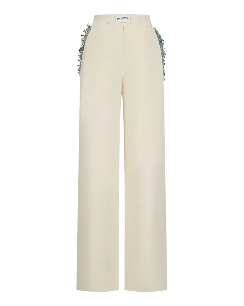 Des Phemmes sequin-embellished trousers - Nude Nude