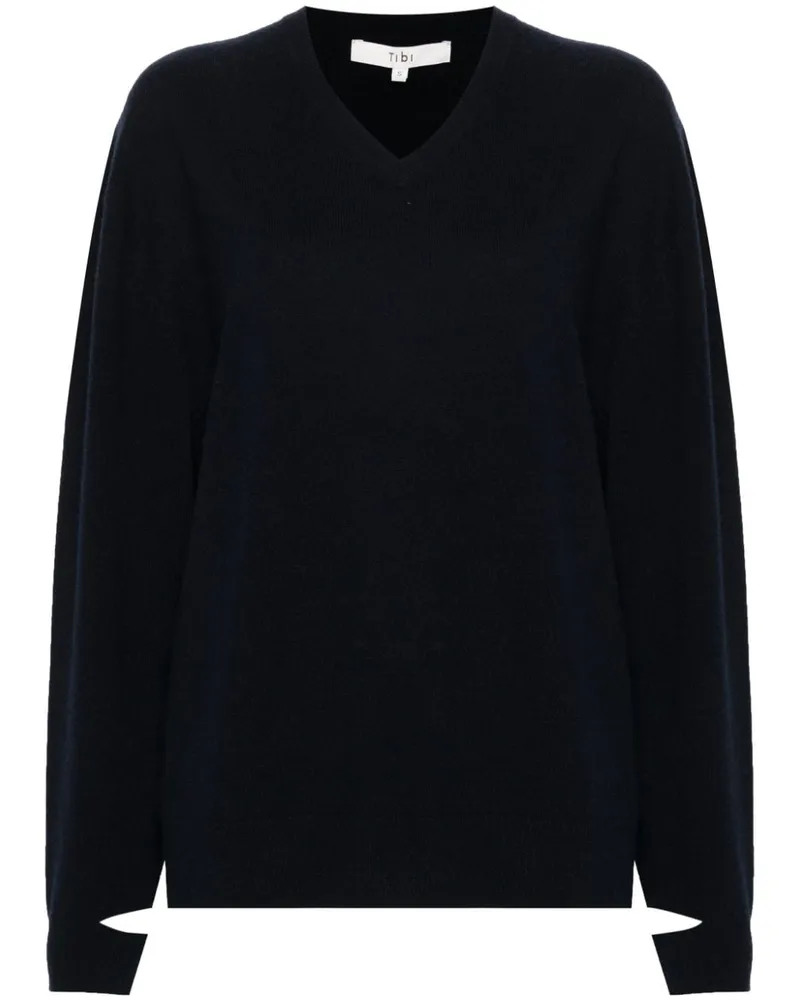 tibi Easy Pullover Blau