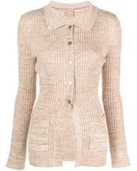 HUGO BOSS Melierter Cardigan Nude