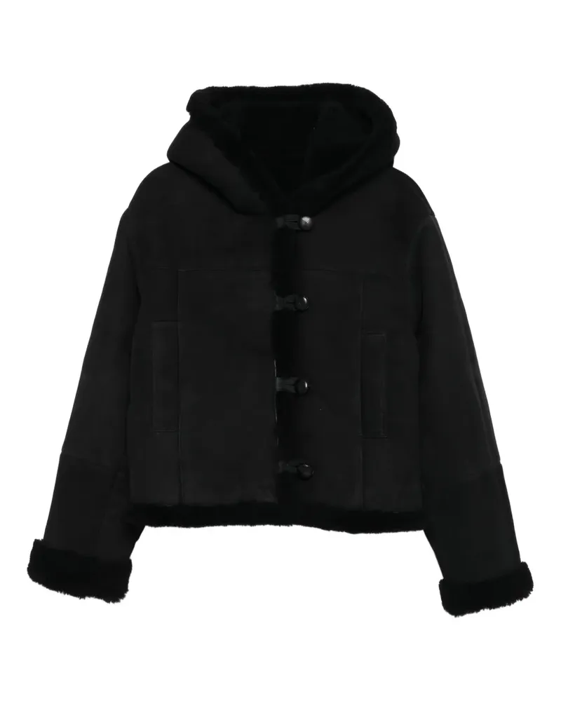 IRO Mantel aus Wildleder - Schwarz Schwarz