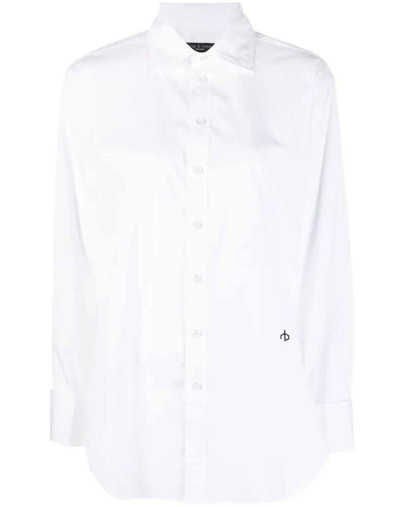 Rag & Bone Klassisches Hemd - Weiß Weiß