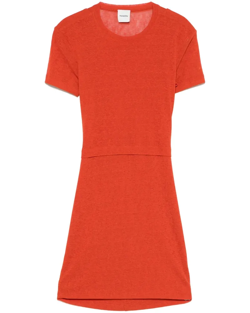 Nanushka Rückenfreies Minikleid - Orange Orange