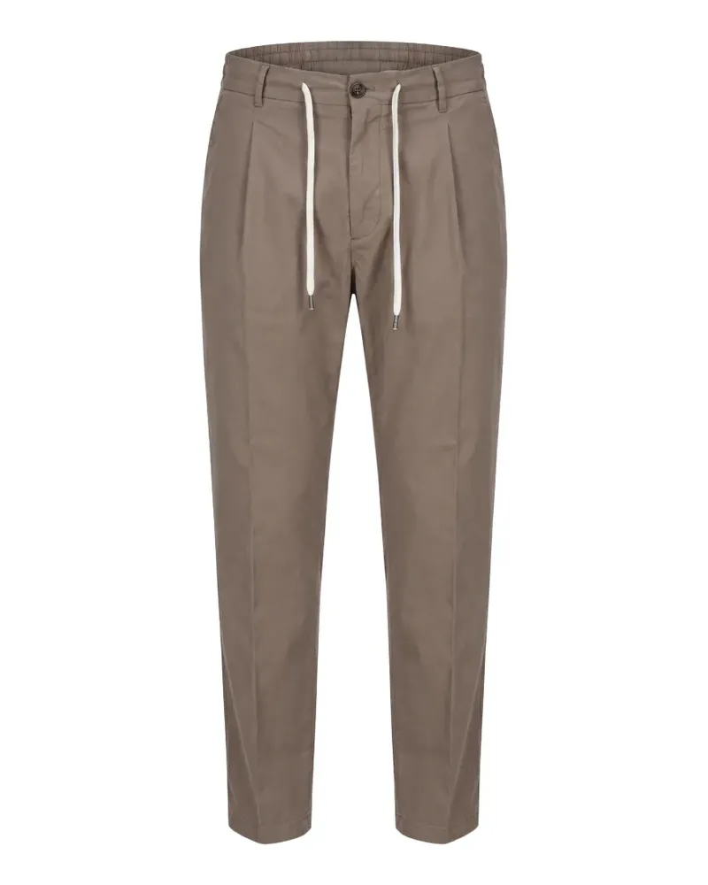 Be Able pleated drawstring cropped tailored trousers - Braun Braun