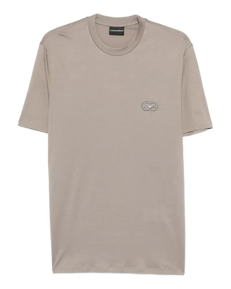 Emporio Armani T-Shirt mit Logo - Nude Nude