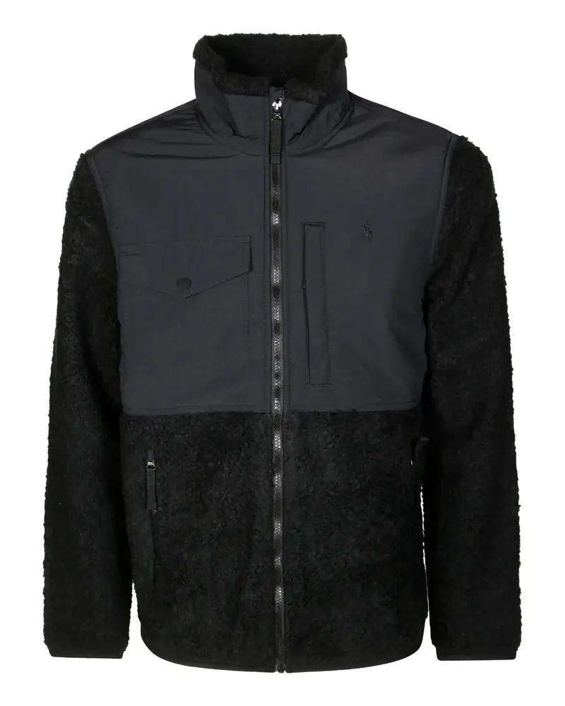Ralph Lauren zip-up long-sleeves pile jacket - Schwarz Schwarz