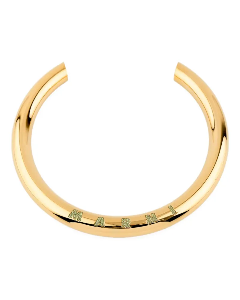 Marni Choker mit Kristallen - Gold Gold