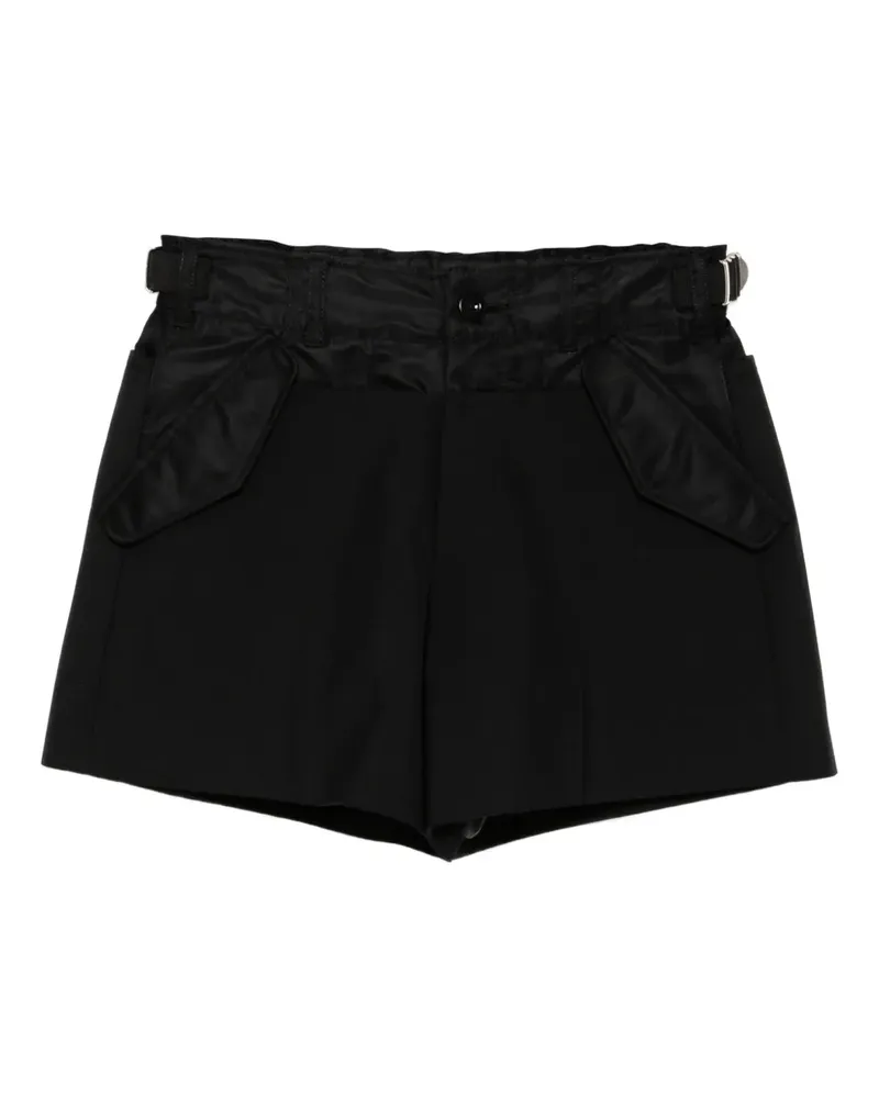 Sacai Shorts mit Gürtel - Schwarz Schwarz