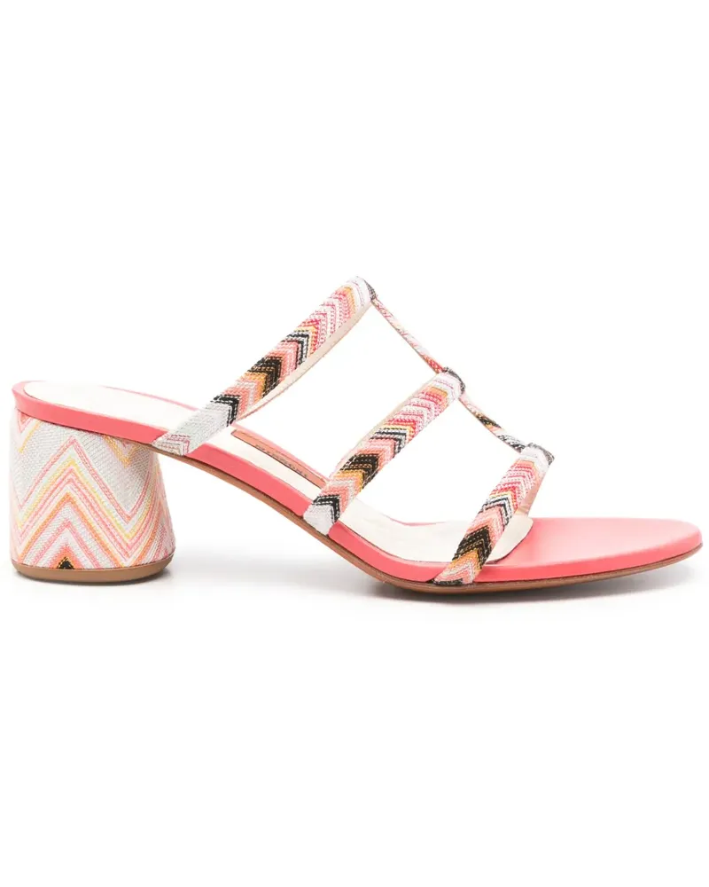 Missoni Sandalen mit Zickzackmuster 55mm - Rosa Rosa
