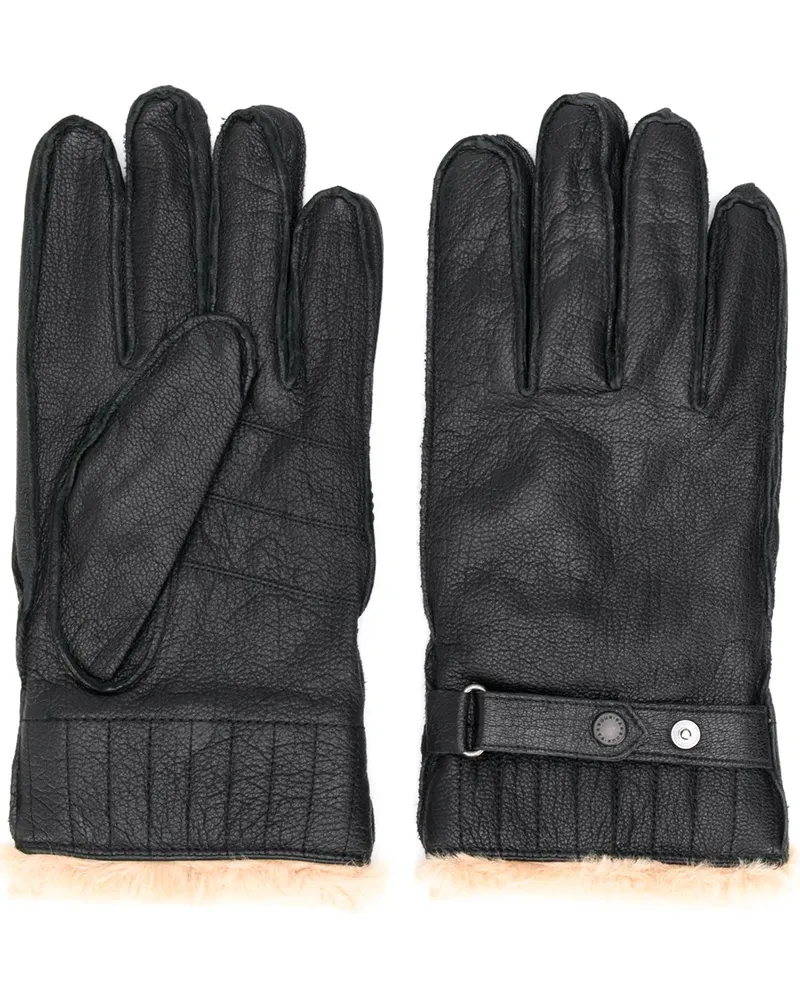 Barbour Handschuhe mit Faux-Fur-Futter - Schwarz Schwarz