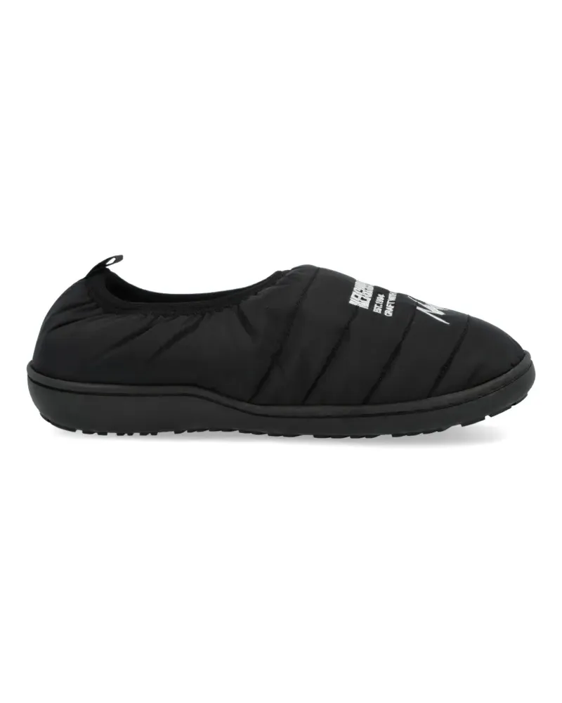 Neighborhood x Nanga x Subu Vamp quilted slippers - Schwarz Schwarz
