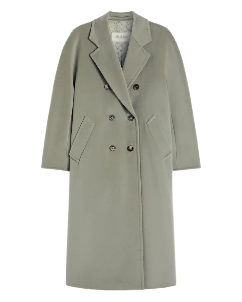 Max Mara Doppelreihiger Puffer Mantel mit Knöpfen - Grün Grün