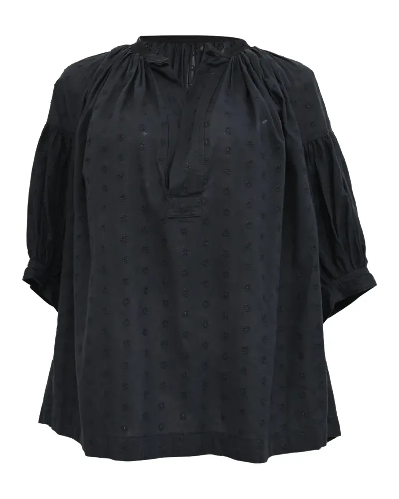 Comme des Garçons Tricot eyelet blouse - Schwarz Schwarz