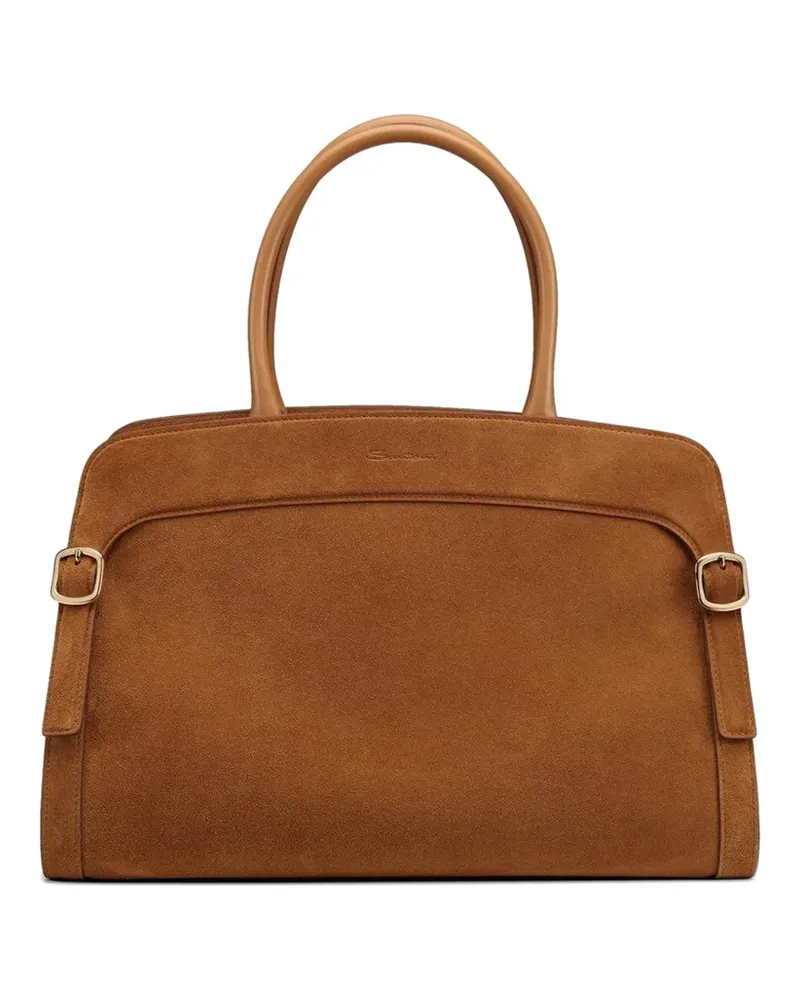 Santoni suede shoulder bag - Braun Braun
