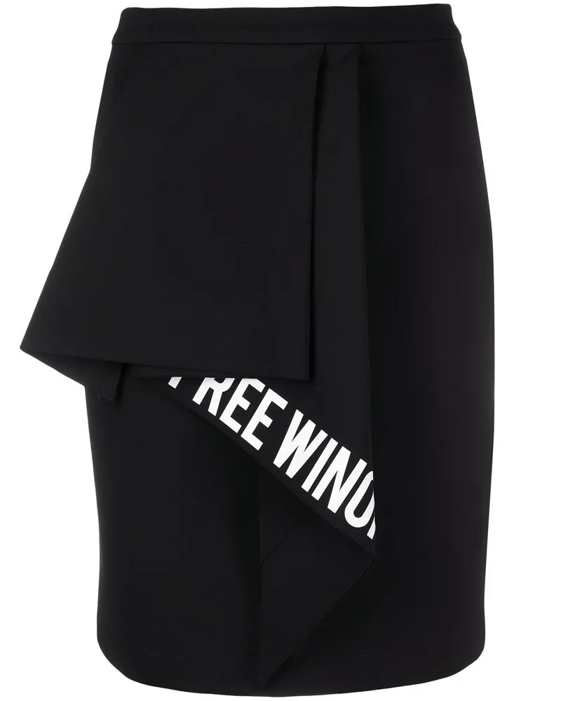 OFF-WHITE Rock mit Slogan-Print - Schwarz Schwarz