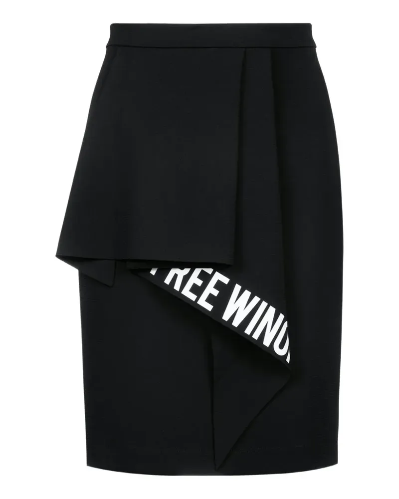 OFF-WHITE Rock mit Slogan-Print - Schwarz Schwarz