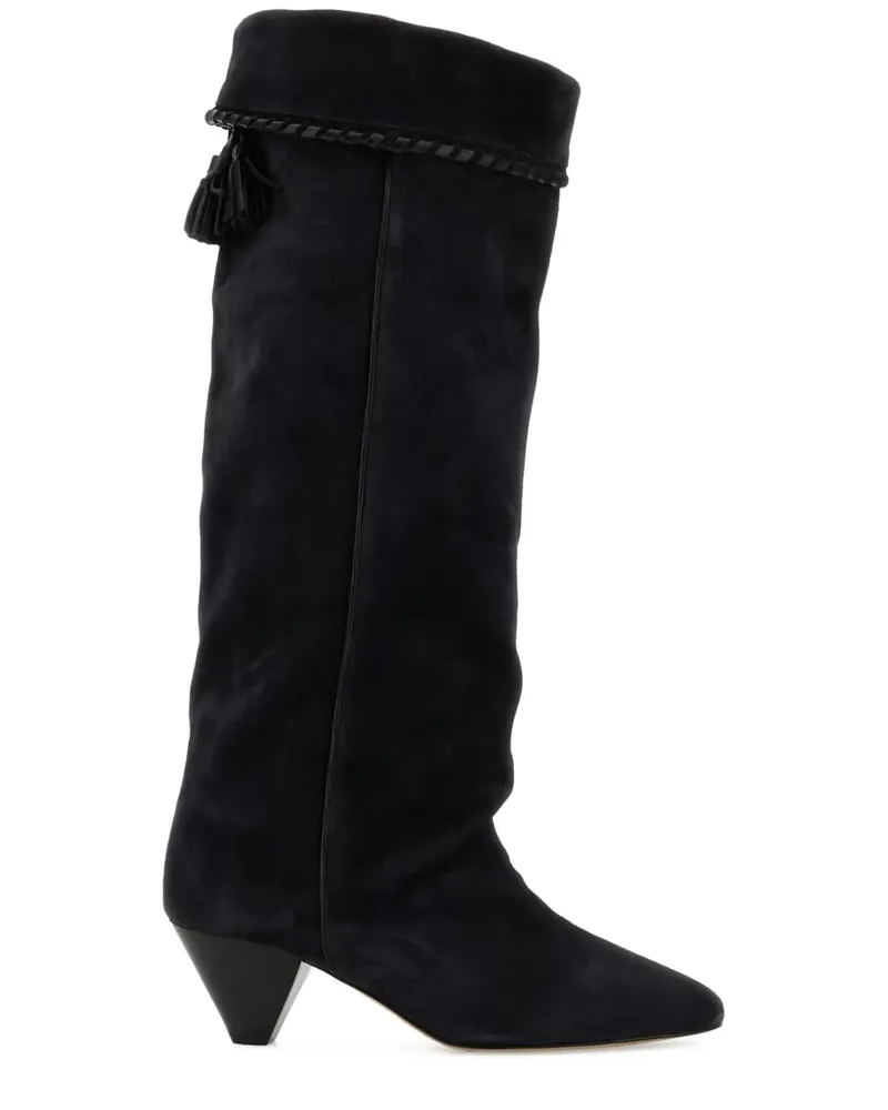 Isabel Marant Elisa Wildlederstiefel 45mm - Schwarz Schwarz