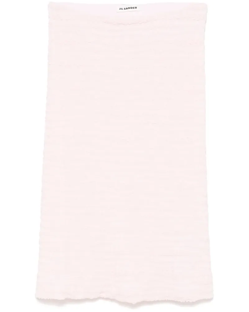 Jil Sander Midirock aus Krepp-Jersey - Rosa Rosa
