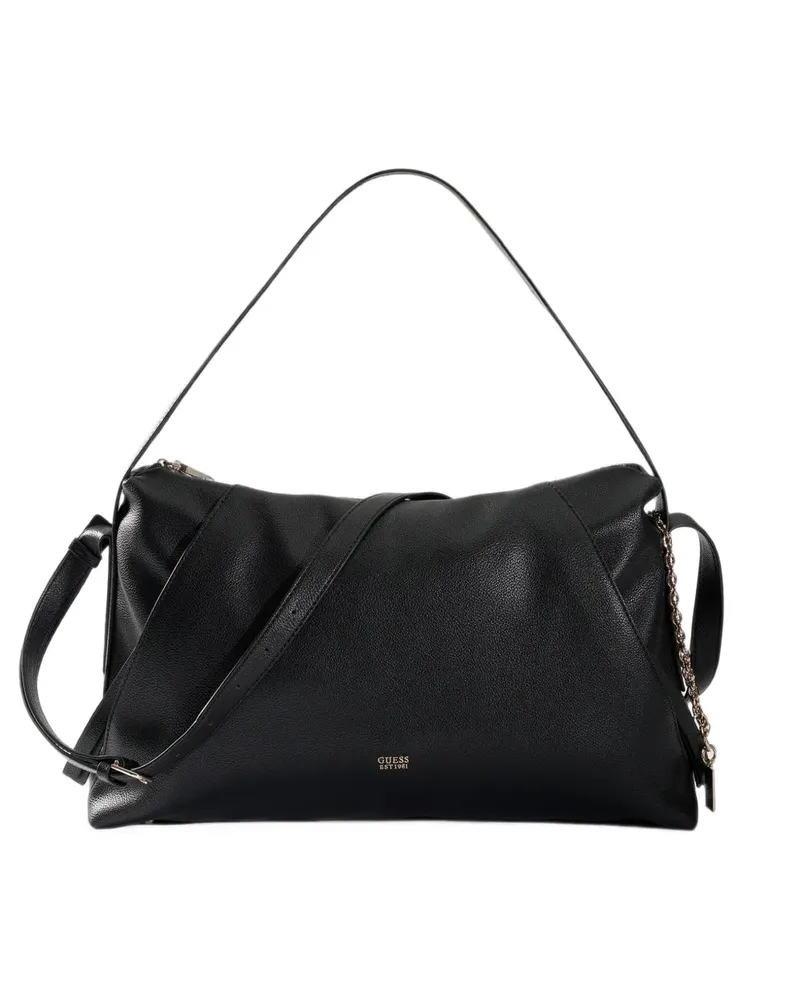 Guess Devon logo-charm tote bag - Schwarz Schwarz