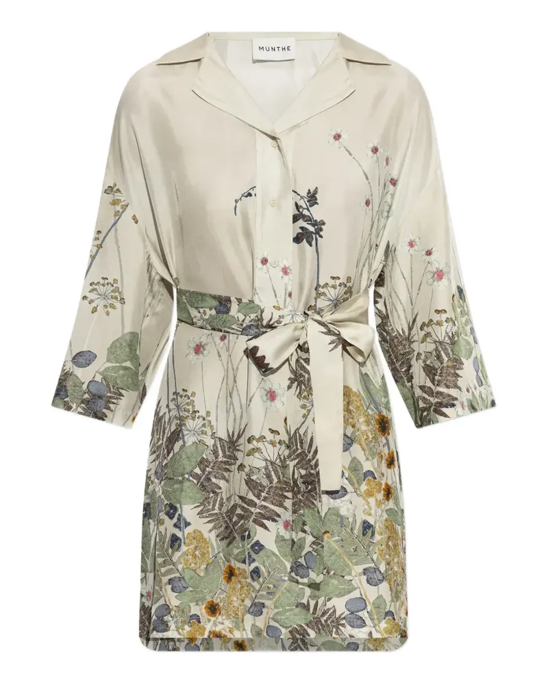 MUNTHE Ratana Kleid mit Blumen-Print - Nude Nude