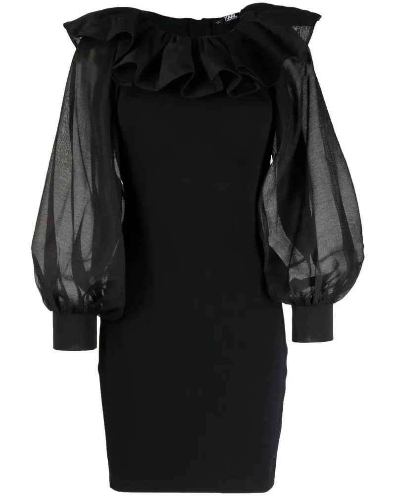 Karl Lagerfeld Pick Kleid - Schwarz Schwarz