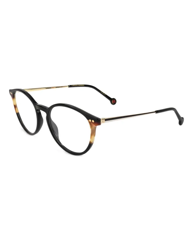 Carolina Herrera New York Runde Brille in Schildpattoptik - Braun Braun