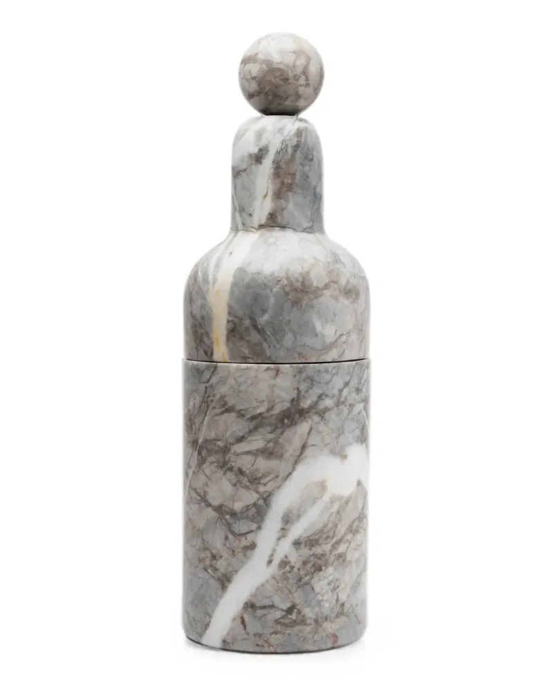 Editions Milano Großer Cooler Weinkühler aus Marmor - Grau Grau