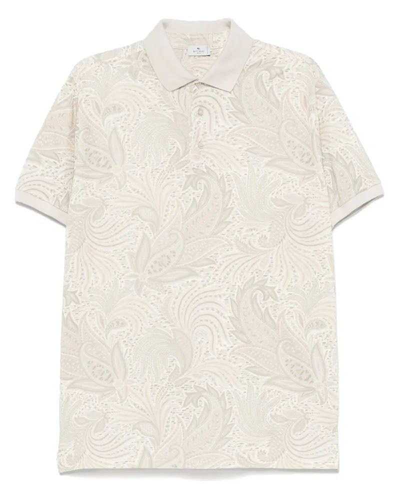 Etro Poloshirt mit Paisley-Print - Nude Nude