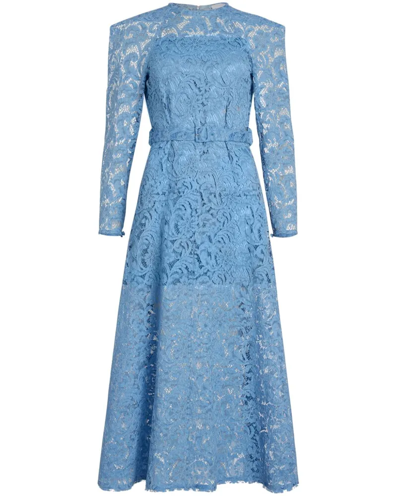 Patou Maxikleid aus Spitze - Blau Blau