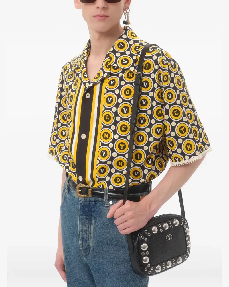 Valentino Garavani Nelcôte Schultertasche - Schwarz Schwarz