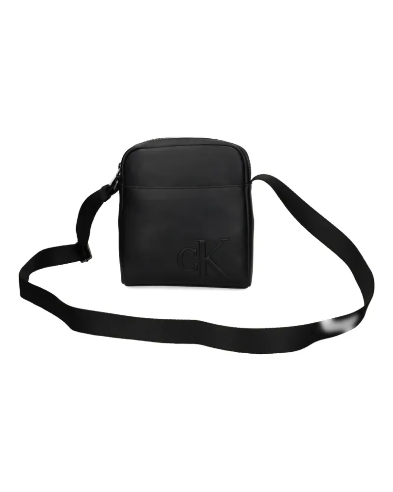 Calvin Klein logo strap messenger bag - Schwarz Schwarz