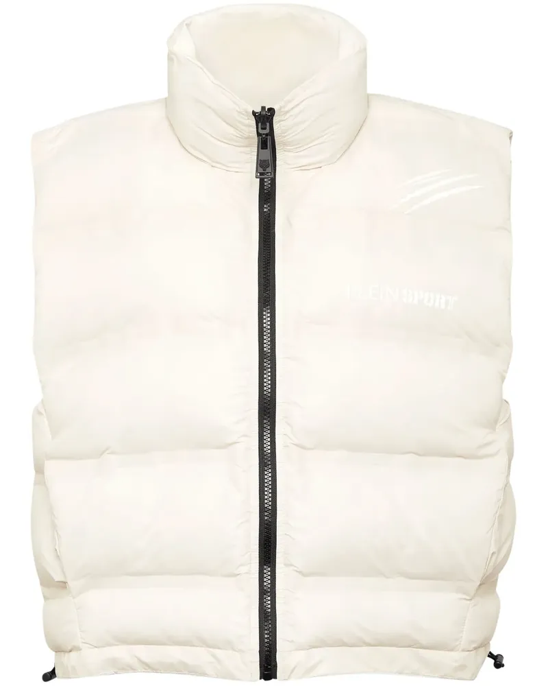 Philipp Plein Wattierte Weste mit Scratch-Print - Grau Grau