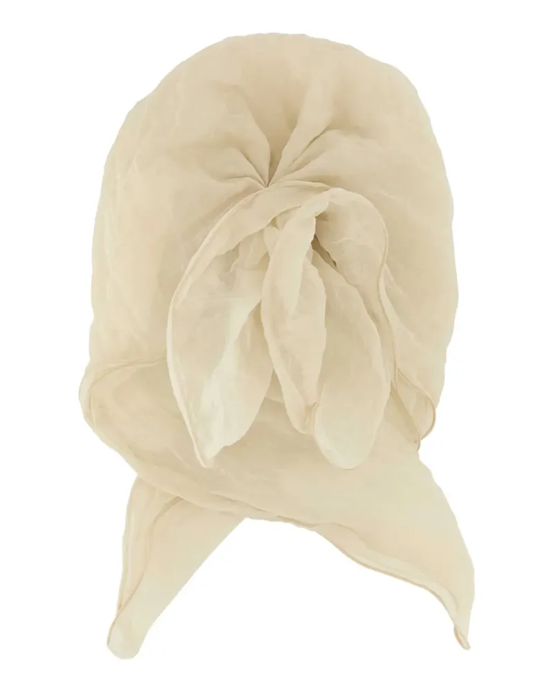 Magda Butrym semi-sheer scarf - Nude Nude
