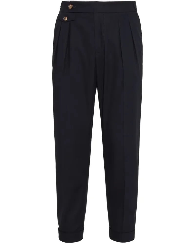 Brunello Cucinelli Plissierte Hose - Blau Blau