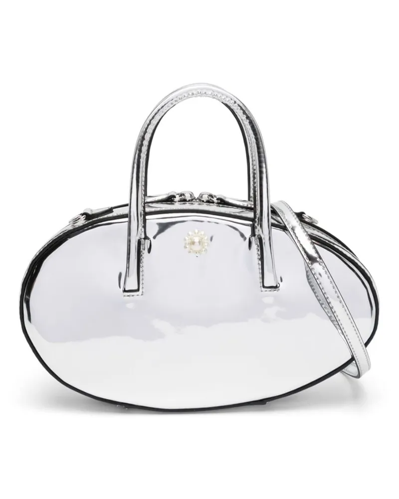 Simone Rocha Egg Handtasche Silber