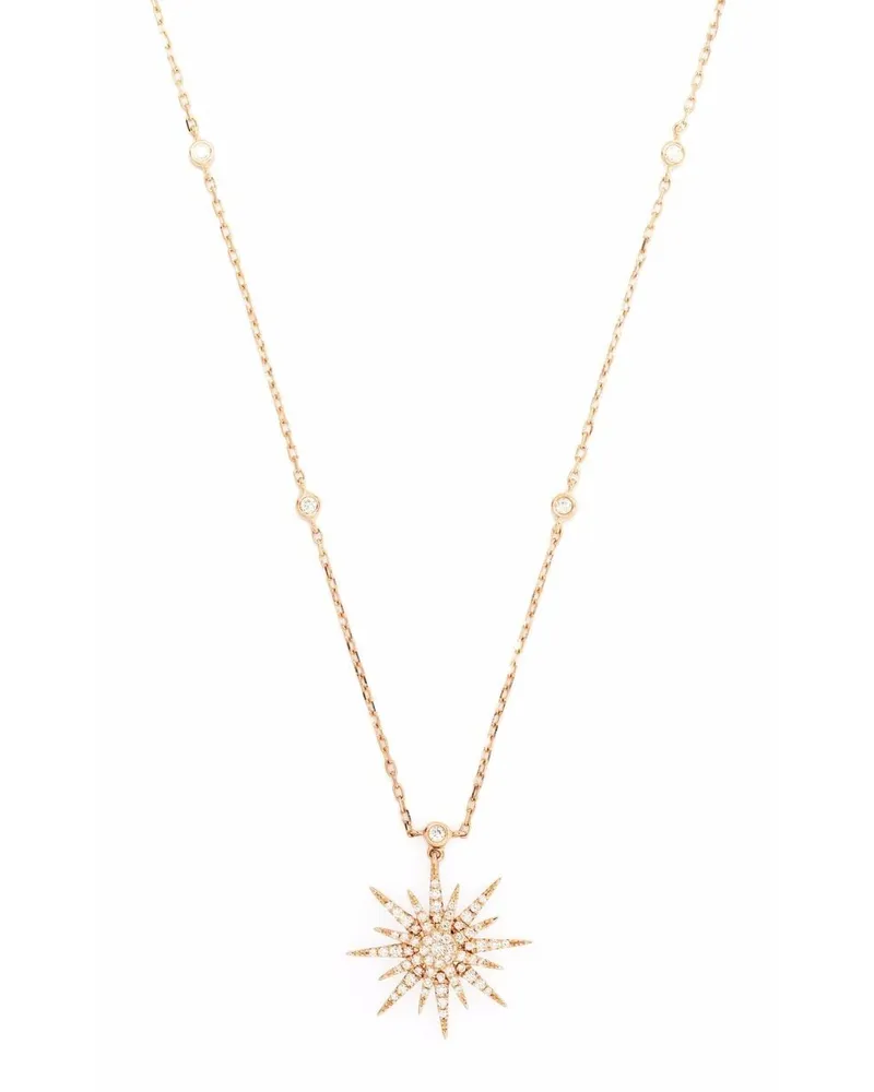 DJULA 18kt Rotgoldkette mit weißen Diamanten - Rosa Rosa