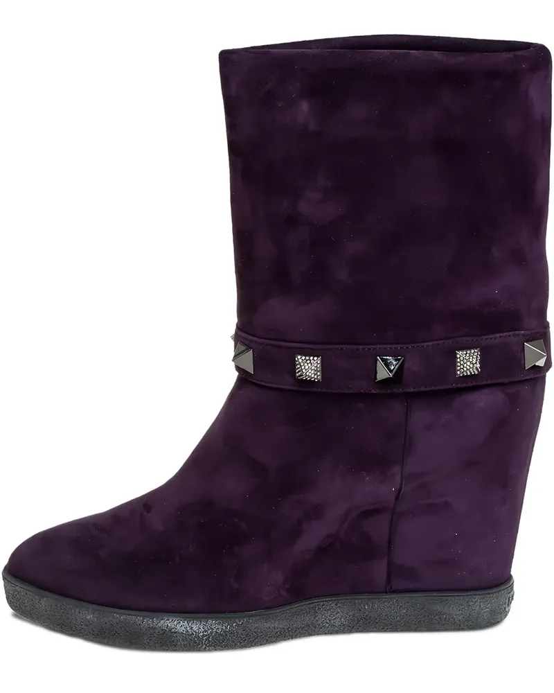 Le Silla Pre-owned Stiefel mit spitzen Nieten - Violett Violett