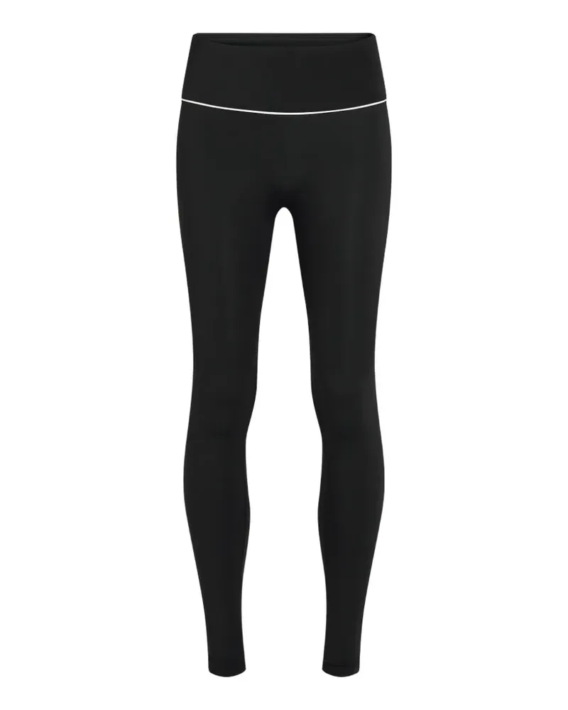 Karl Lagerfeld Leggings mit Kontrastpaspeln - Schwarz Schwarz