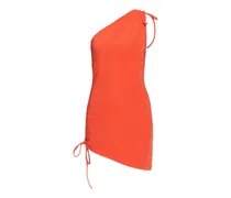 One-Shoulder-Strandkleid mit Schleifenverschluss - Orange