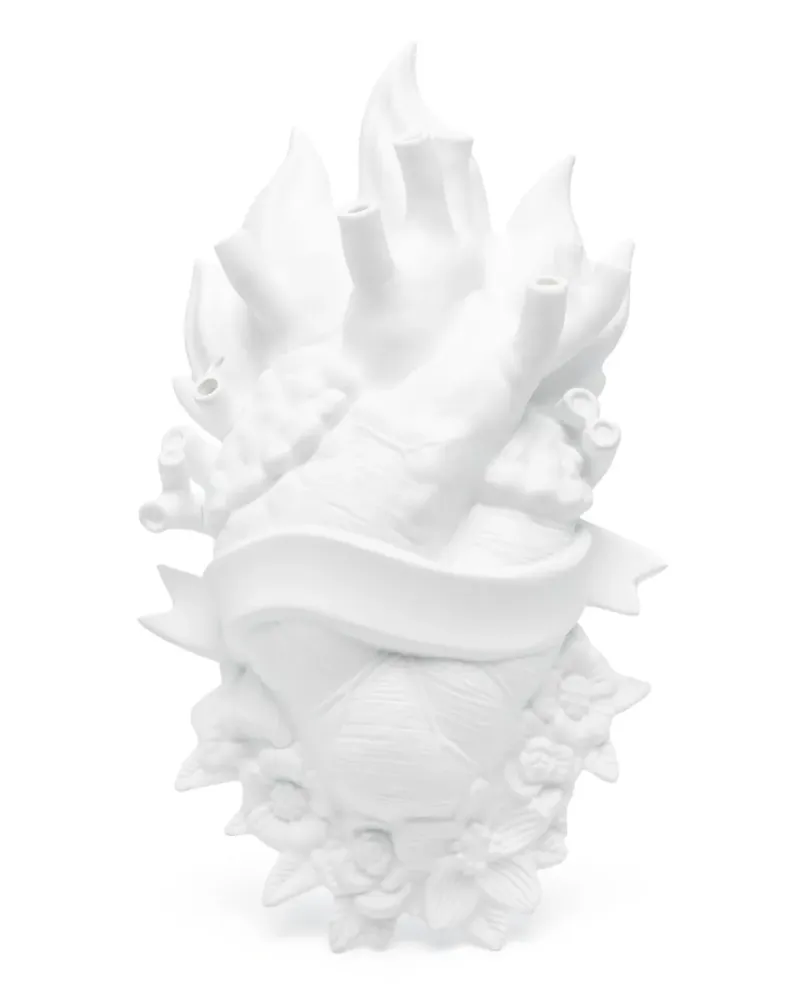 Seletti Holy Love in Bloom Vase (33,9cm x 20cm) - Weiß Weiß