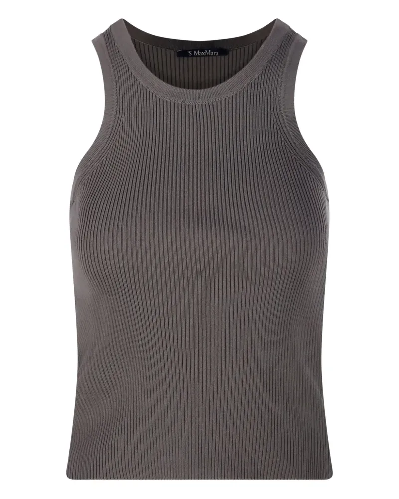 Max Mara Max Mara Geripptes Trägershirt - Grau Grau