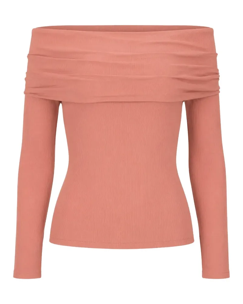 Petar Petrov off-shoulder silk top - Rosa Rosa