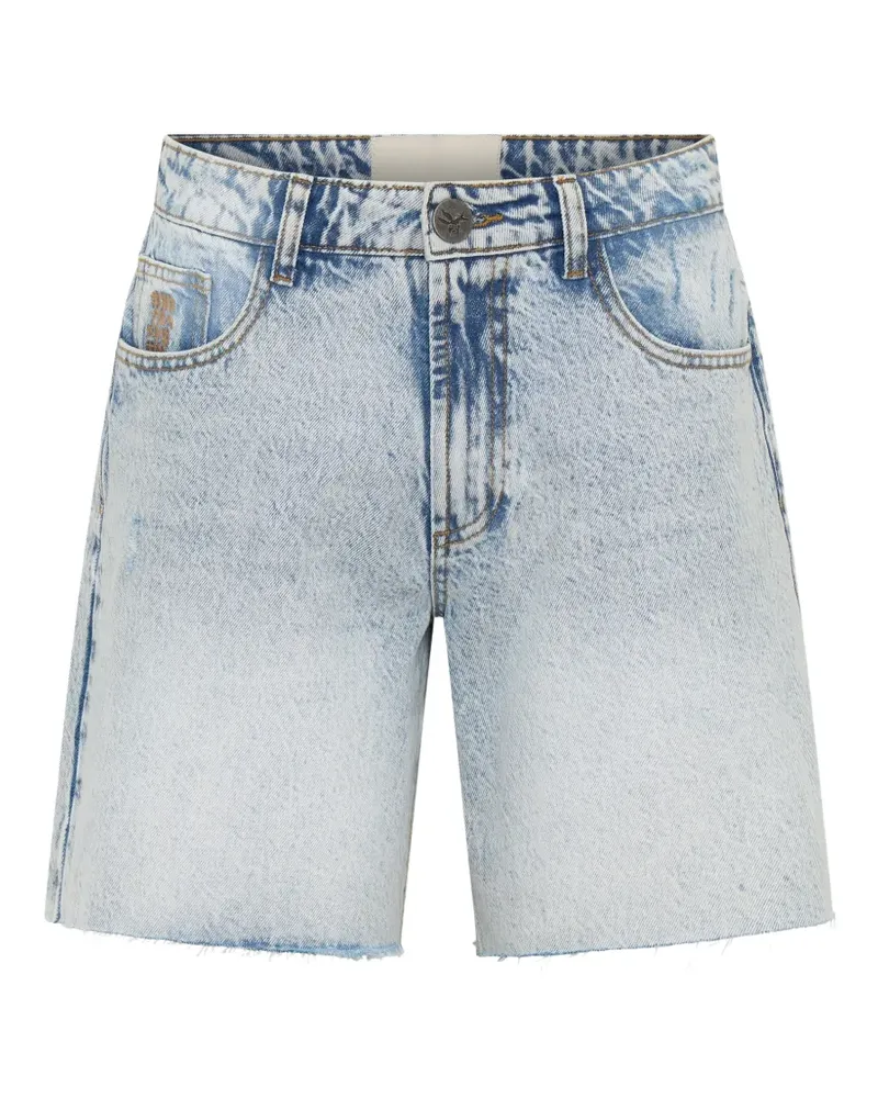 One Teaspoon Jackson raw-cut denim shorts - Blau Blau