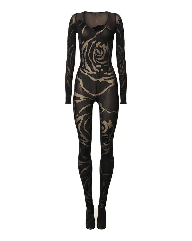 Wolford Rose Shadow Jumpsuit - Schwarz Schwarz