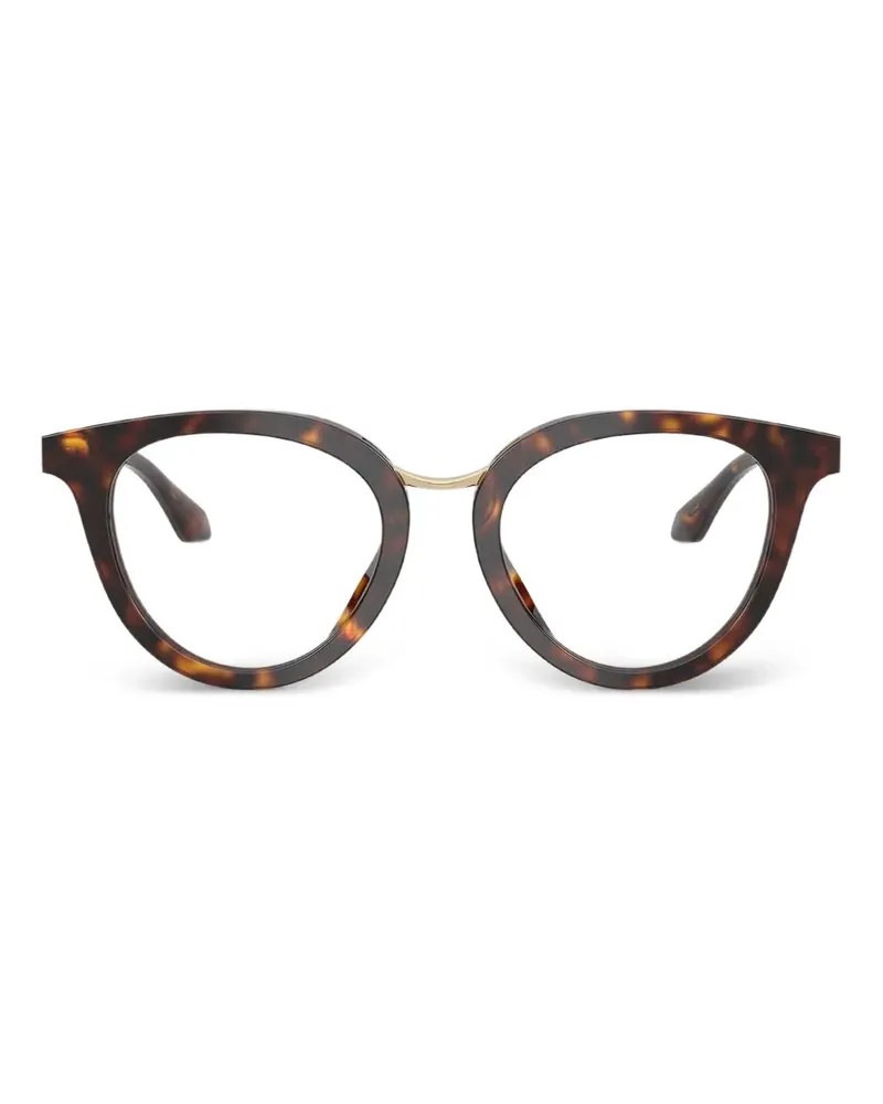 Giorgio Armani Brille mit rundem Gestell - Braun Braun