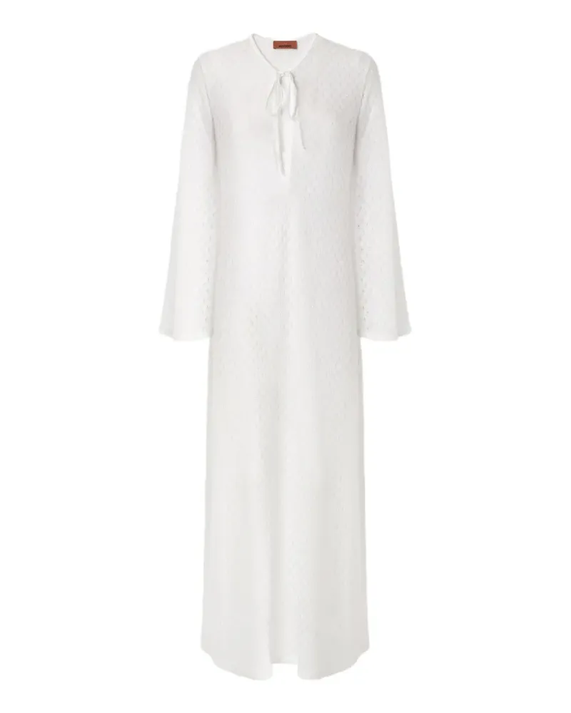 Missoni spiderweb-motif beach dress - Weiß Weiß